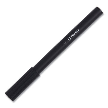 TRU RED™ Quick Dry Gel Pen, Stick, Fine 0.5 Mm, Black Ink, Black Barrel, 24-pack freeshipping - TVN Wholesale